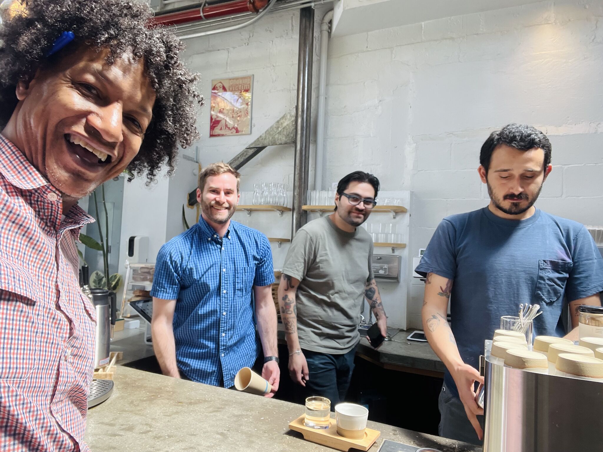 LaRon Batchelor with friends and colleagues